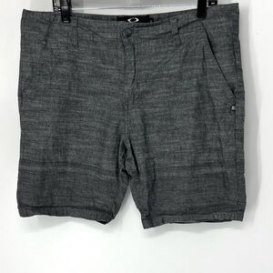 Oakley Men's Charcoal chino shorts 36